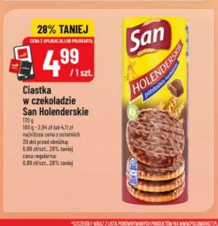 Ciastka w czekoladzie San Holenderskie