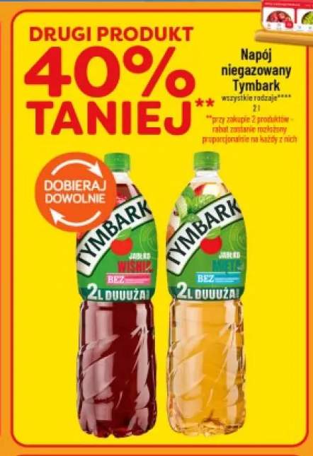 Napój niegazowany jabłko wiśnia Tymbark +1 wariant