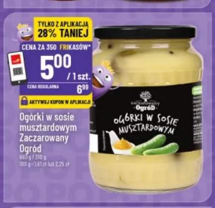 Ogórki w sosie musztardowym Zaczarowany Ogród