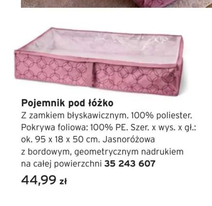 Pojemnik pod łóżko