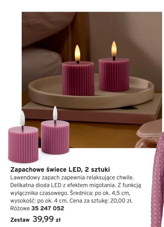 Zapachowe świece LED 2-pak