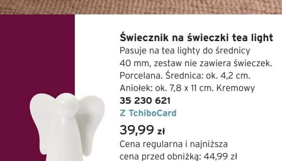Świecznik na świeczki tea light