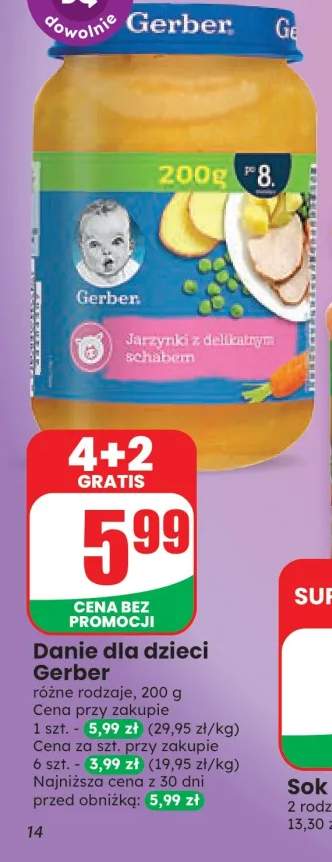 Danie dla dzieci Gerber