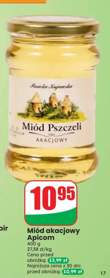 Miód akacjowy Apicom