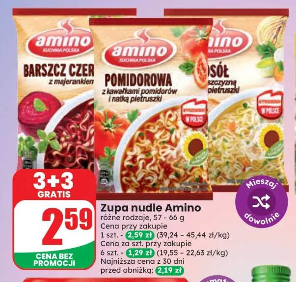 Zupa nudle Amino