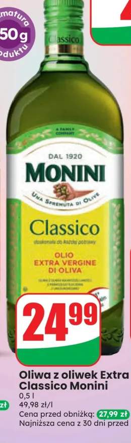 Oliwa z oliwek Extra Virgin Classico Monini