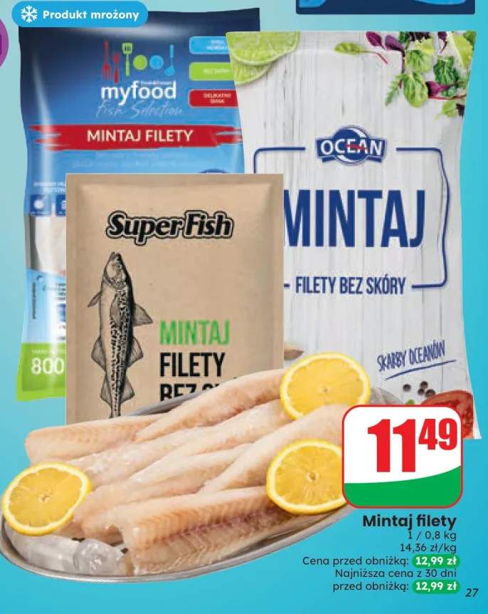 Mintaj filety Myfood +2 warianty
