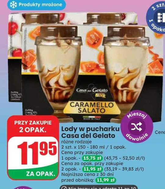 Lody w pucharku Casa del Gelato 2-pak