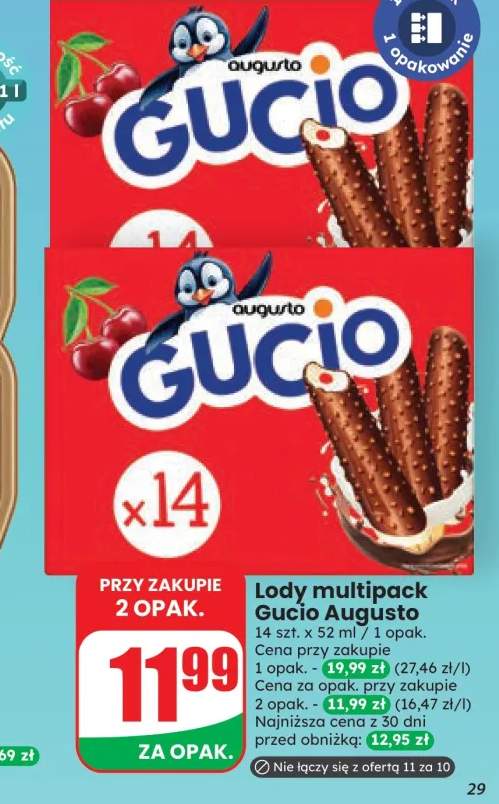 Lody 14-pak Gucio Augusto