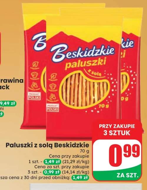 Paluszki z solą Beskidzkie