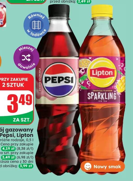 Napój gazowany Pepsi Zero Cukru +1 wariant