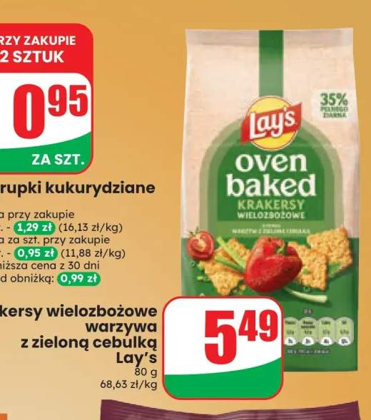 Krakersy wielozbożowe warzywa z zieloną cebulką Lay's