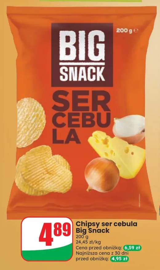 Chipsy ser cebula Big Snack