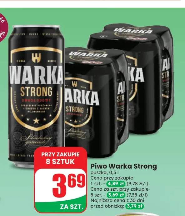 Piwo Warka Strong