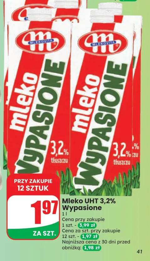 Mleko UHT Wypasione Mlekovita 3,2%