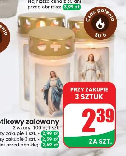 Znicz plastikowy zalewany