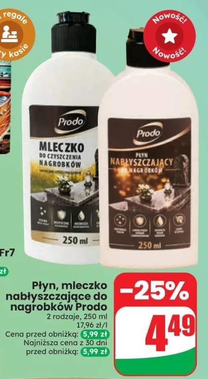 Mleczko do czyszczenia nagrobków Prodo +1 wariant