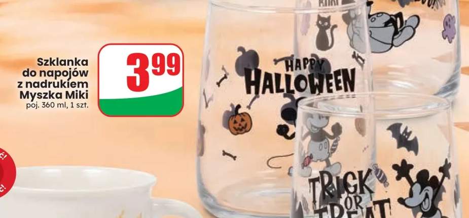 Szklanka do napojów z nadrukiem Myszka Miki 360 ml