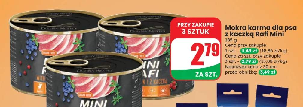 Mokra karma dla psa z kaczką Rafi Mini