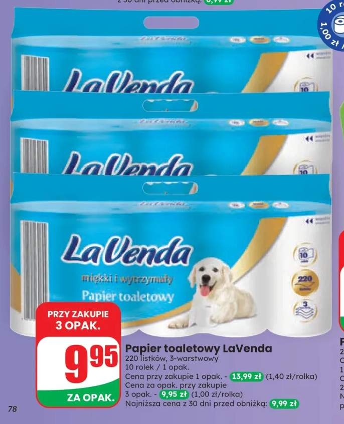 Papier toaletowy La Venda 10-pak