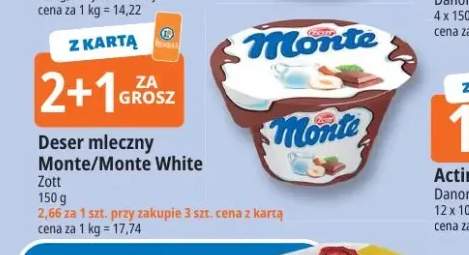Deser mleczny Monte Zott +1 wariant