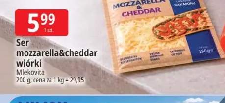 Ser mozzarella & cheddar wiórki Mlekovita