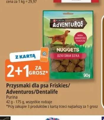 Przysmaki dla psa Friskies, Adventuros, Dentalife Purina