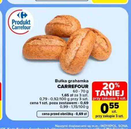 Bułka grahamka Carrefour