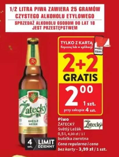 Piwo Žatecký Světlý Ležák
