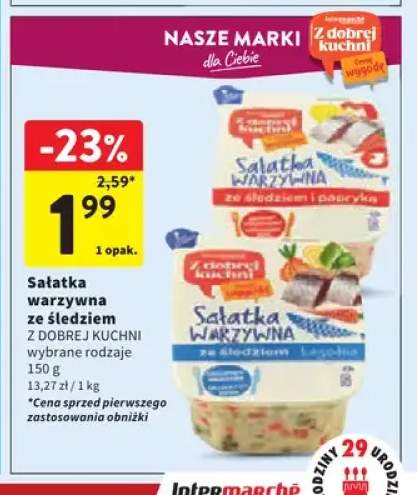 Sałatka warzywna ze śledziem i papryką Z Dobrej Kuchni +1 wariant