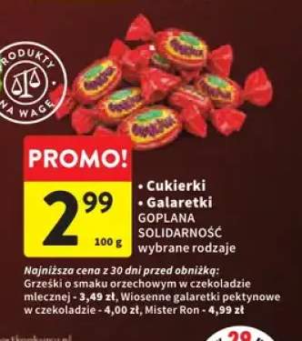 Cukierki Grześki o smaku orzechowym w czekoladzie mlecznej +2 warianty