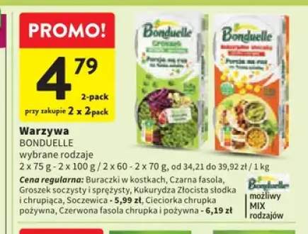 Warzywa Bonduelle buraczki w kostkach 2-pak +6 wariantów