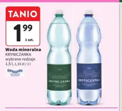 Woda mineralna Kryniczanka