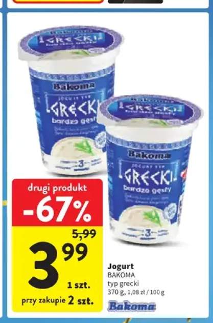 Jogurt typ grecki Bakoma