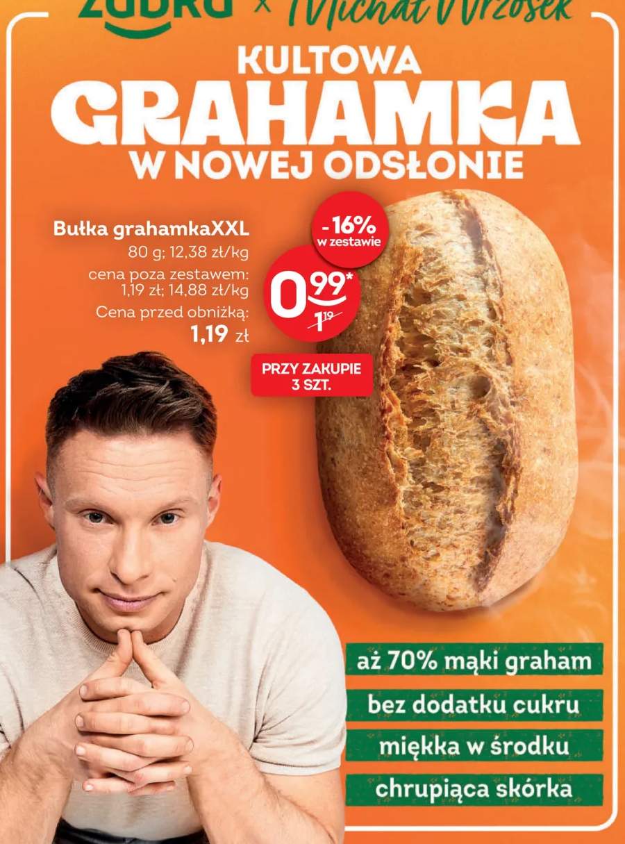Bułka grahamka XXL