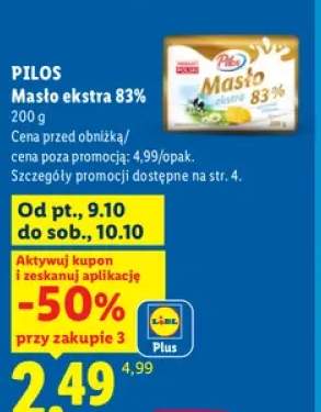 Masło ekstra Pilos 83%