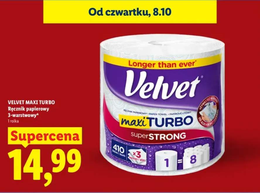 Ręcznik papierowy Maxi Turbo 3-warstwowy Velvet