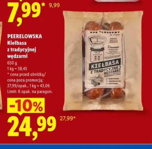 Kiełbasa z tradycyjnej wędzarni Peerelowska