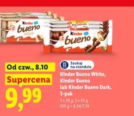 Kinder Bueno White 3-pak +2 warianty