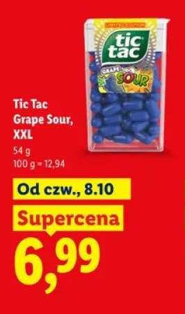 Drażetki Tic Tac Grape Sour XXL