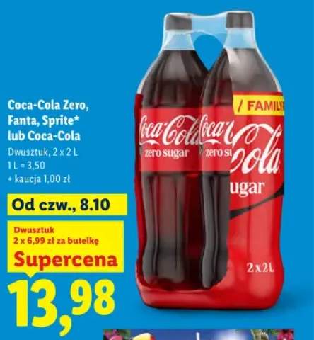 Napój gazowany Coca-Cola Zero 2-pak +3 warianty