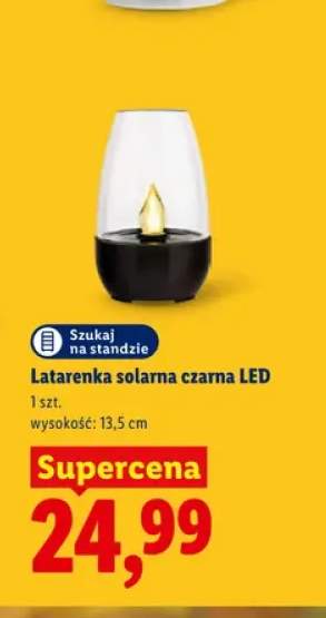 Latarenka solarna czarna LED