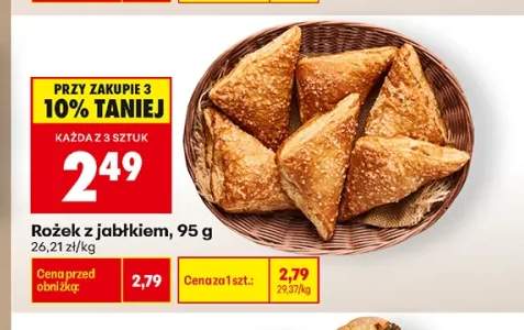 Rożek z jabłkiem