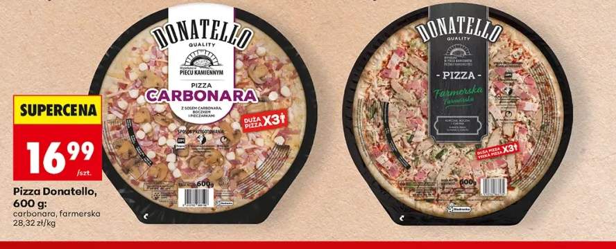 Pizza Donatello carbonara +1 wariant