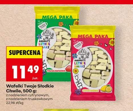 Wafelki Twoje Słodkie Chwile z nadzieniem cytrynowym +1 wariant