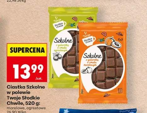 Ciastka Szkolne w polewie Twoje Słodkie Chwile morelowe +1 wariant