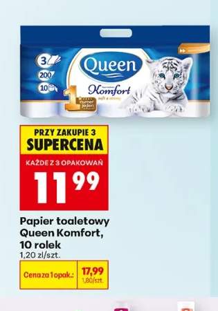 Papier toaletowy Queen Komfort 10-pak