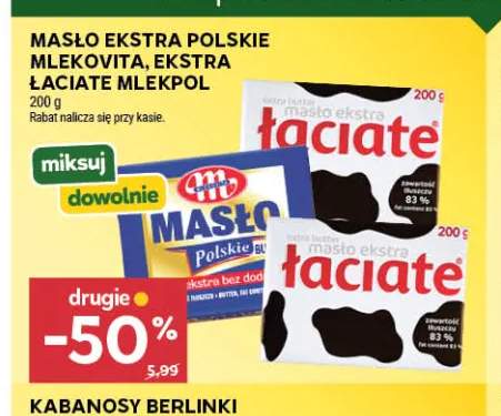 Masło ekstra polskie Mlekovita +1 wariant