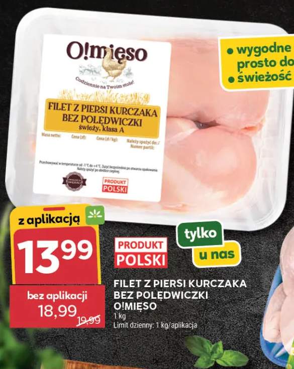 Filet z piersi kurczaka bez polędwiczki O!mięso