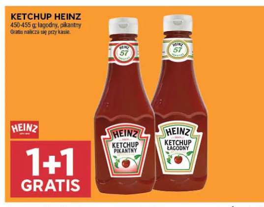 Ketchup Heinz łagodny +1 wariant